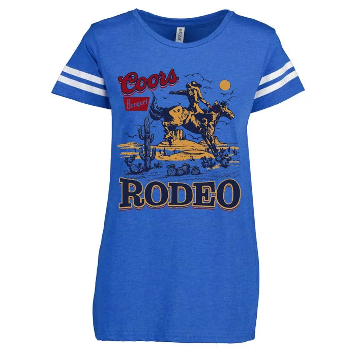 Rodeo 90s Cowboy Enza Ladies Jersey Football T-Shirt