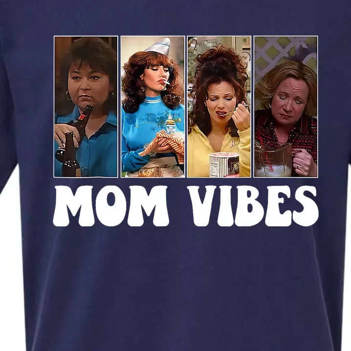 Retro 90’S Mom Vibes Funny Mom Life MotherS Day 2024 Sueded Cloud Jersey T-Shirt