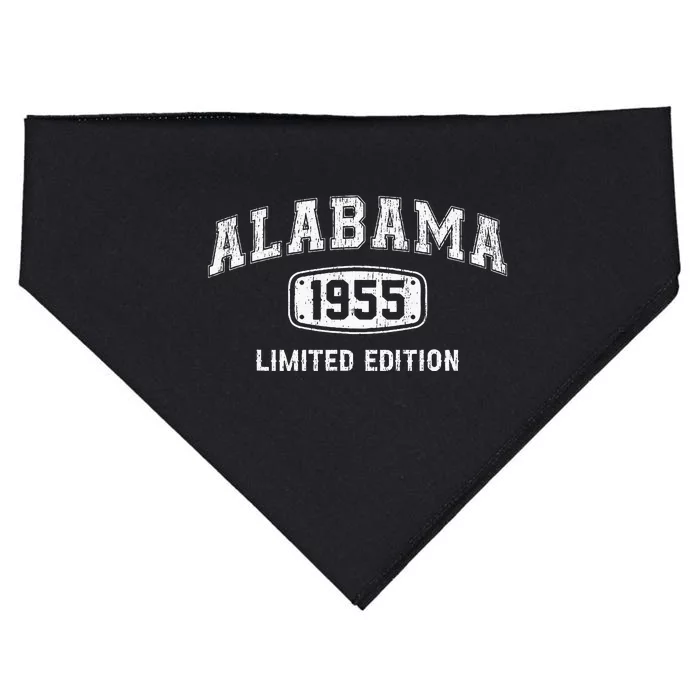 Retro Alabama 1955 Limited Edition Birthday State USA-Made Doggie Bandana