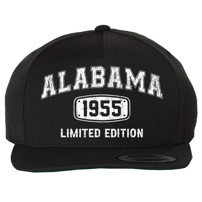 Retro Alabama 1955 Limited Edition Birthday State Wool Snapback Cap