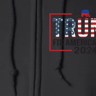 Rejuvenate America 2024 Patriotic Theme Full Zip Hoodie