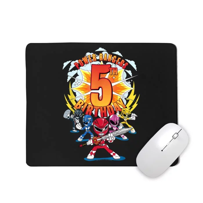 Rangers Awesome 5th Birthday Mini Action Shot Mousepad