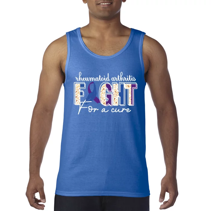 Rheumatoid Arthritis Awareness Ribbon Family Support Meaningful Gift Tank Top