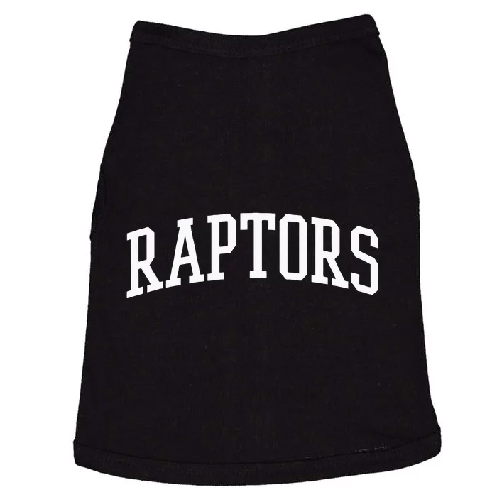 Raptors Athletic Arch College University Alumni Doggie Tank