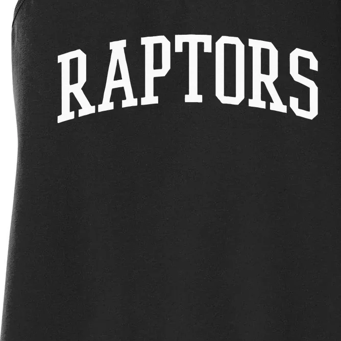 Raptors Athletic Arch College University Alumni Women's Racerback Tank