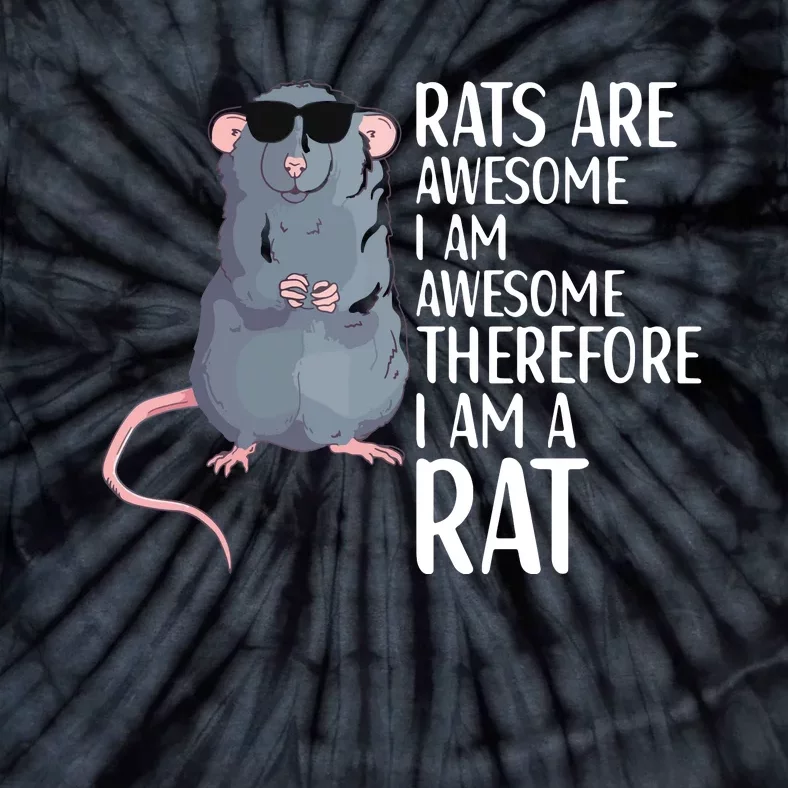 Rats Are Awesome Funny Rat Lover Apparel Tie-Dye T-Shirt