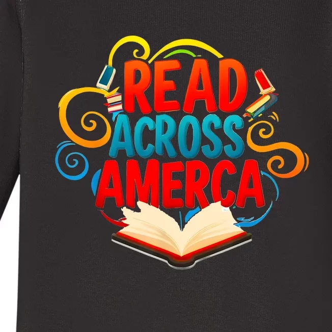 Reads Across America Reading Teacher Books Reader Baby Long Sleeve Bodysuit