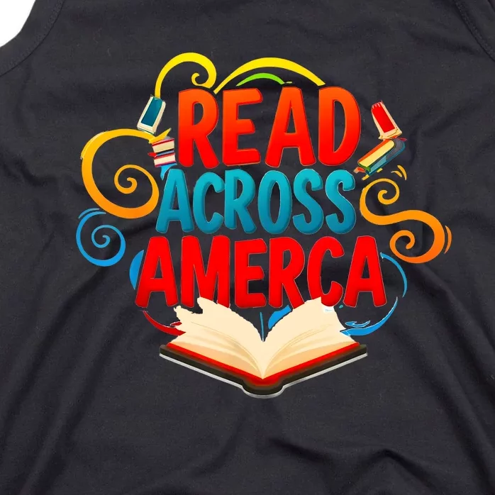 Reads Across America Reading Teacher Books Reader Tank Top