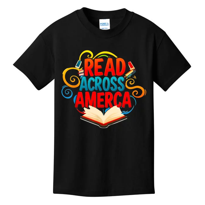 Reads Across America Reading Teacher Books Reader Kids T-Shirt