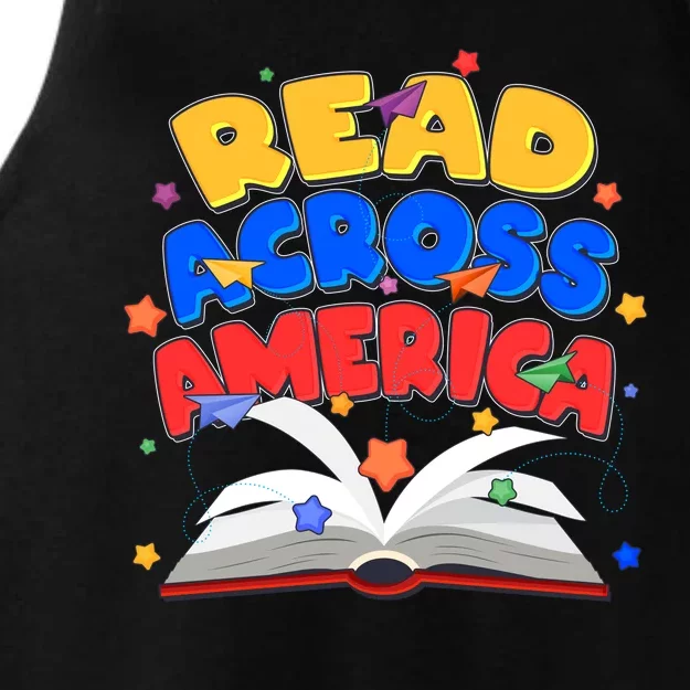 Read Across America Book Lover Ladies Tri-Blend Wicking Tank