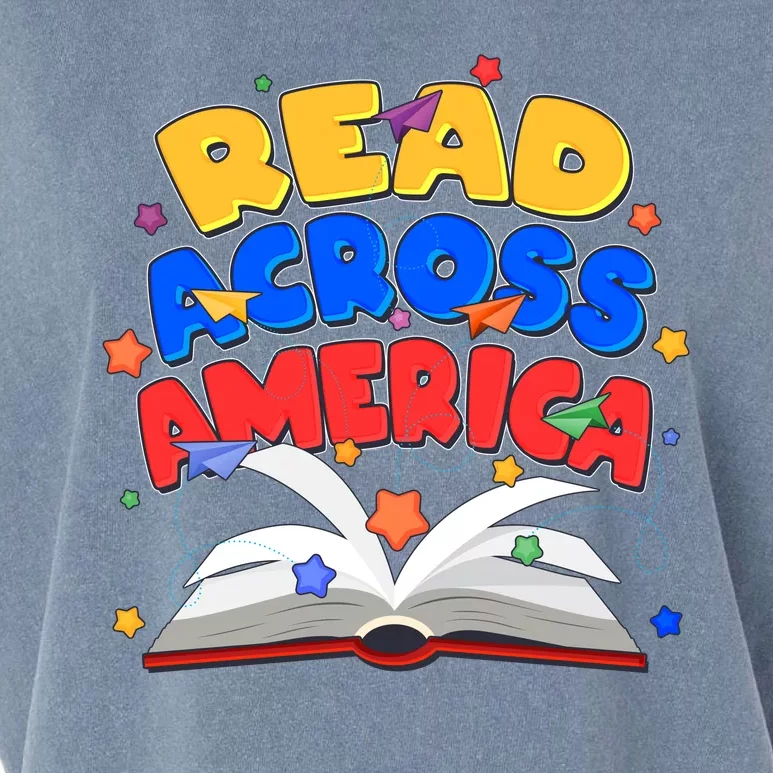 Read Across America Book Lover Garment-Dyed Women's Muscle Tee