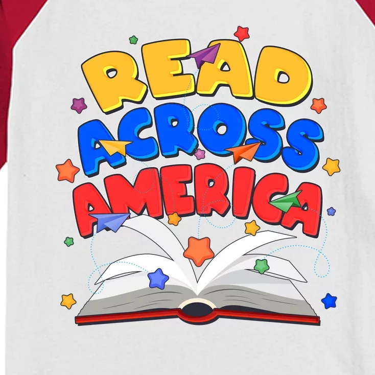 Read Across America Book Lover Kids Colorblock Raglan Jersey