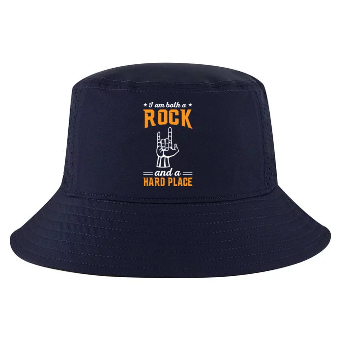 Rock And A Hard Place Funny Gift Cool Comfort Performance Bucket Hat