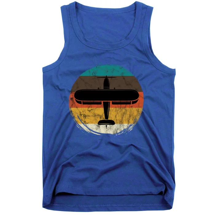 Retro Airplane Aviation Aviator Plane Airplane Aircraft Gift Tank Top