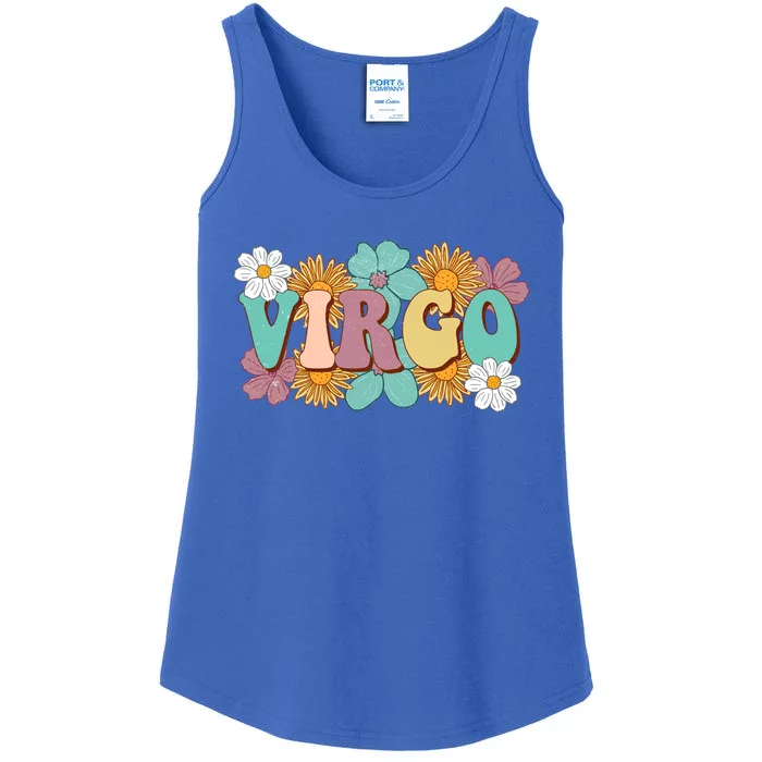 Retro Astrology August September Birthday Zodiac Sign Virgo Great Gift Ladies Essential Tank