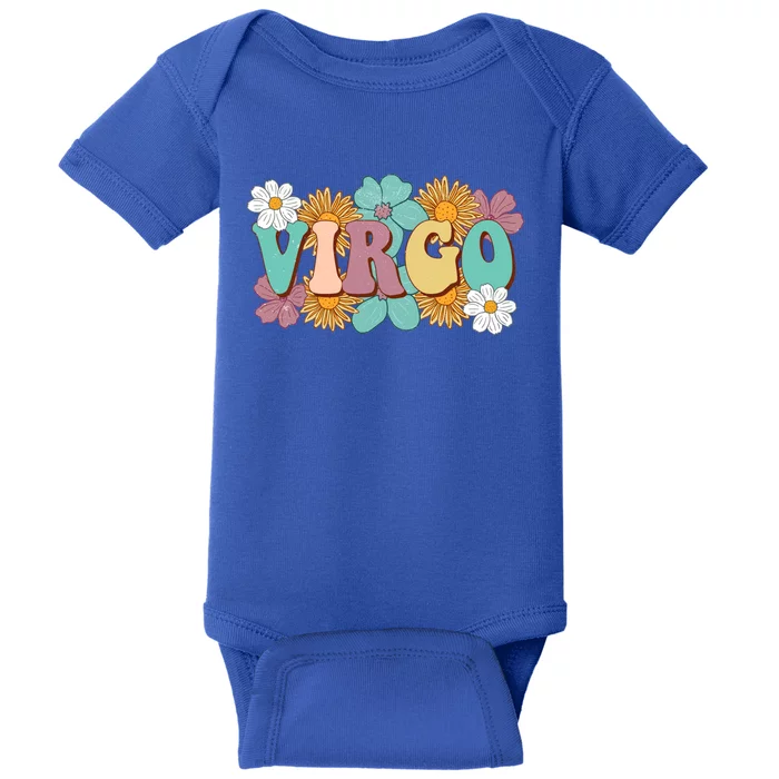 Retro Astrology August September Birthday Zodiac Sign Virgo Great Gift Baby Bodysuit