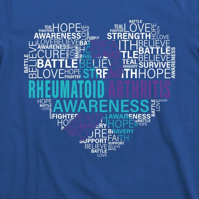 Rheumatoid Arthritis Awareness Hope Support Strong Warrior Meaningful Gift T-Shirt