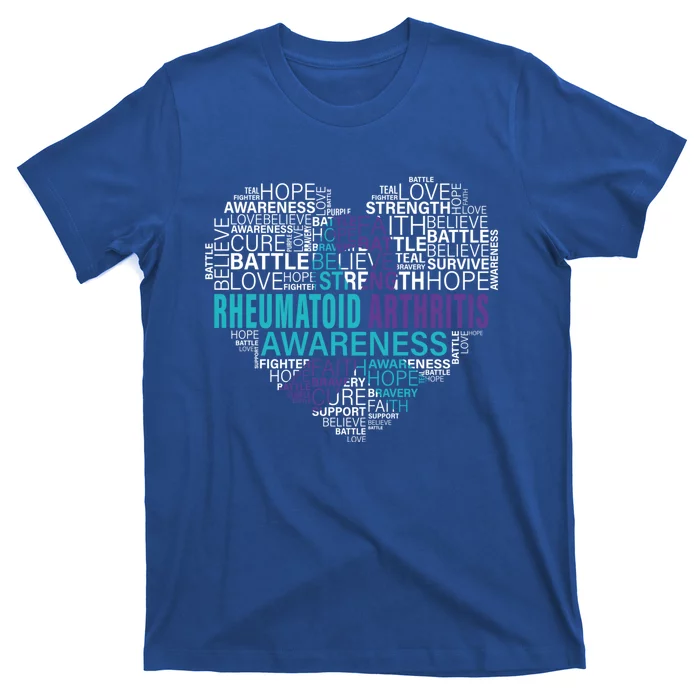 Rheumatoid Arthritis Awareness Hope Support Strong Warrior Meaningful Gift T-Shirt