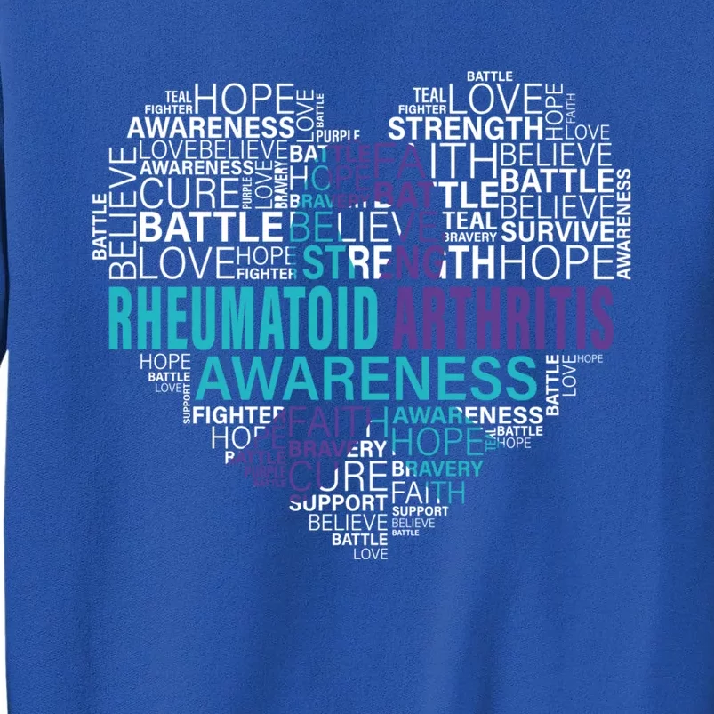 Rheumatoid Arthritis Awareness Hope Support Strong Warrior Meaningful Gift Tall Sweatshirt