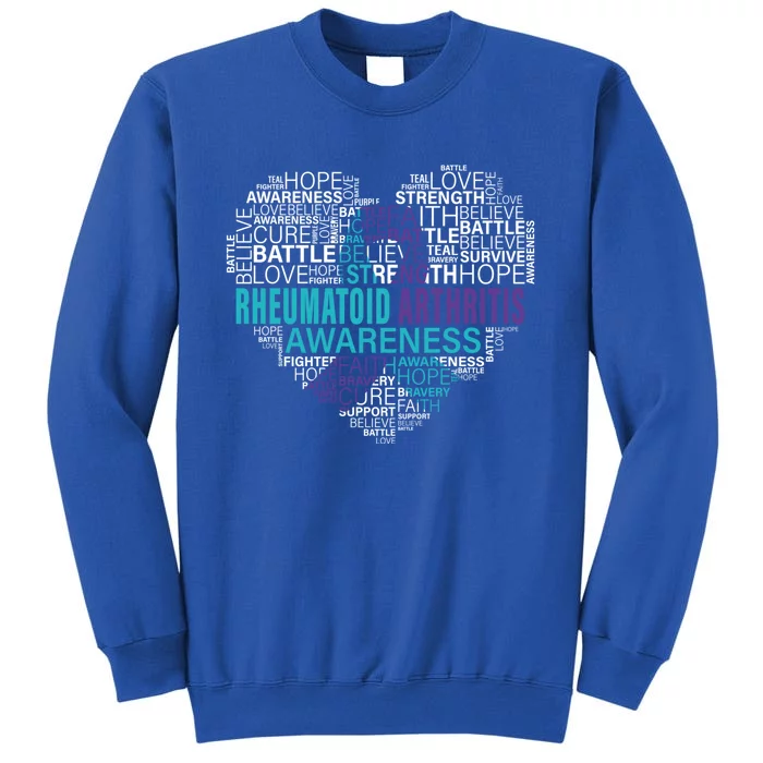 Rheumatoid Arthritis Awareness Hope Support Strong Warrior Meaningful Gift Tall Sweatshirt