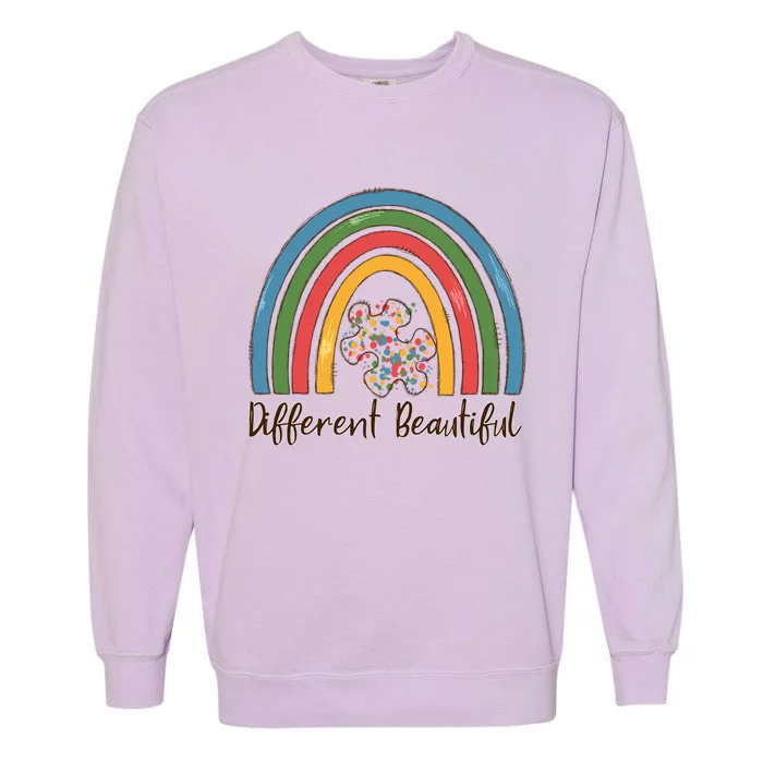 Rainbow Autism Awareness Garment-Dyed Sweatshirt