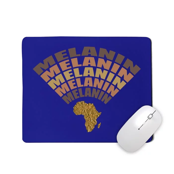 Retro African American Africa Map Black History Melanin Gift Mousepad