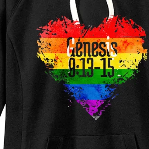 Rainbows As A Promise From God Gen. 9 13 15 Women's Fleece Hoodie