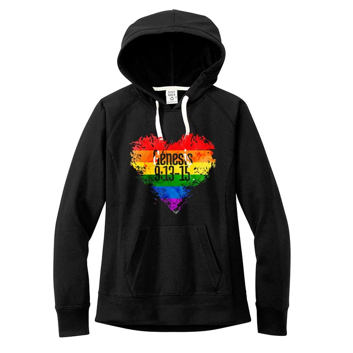 Rainbows As A Promise From God Gen. 9 13 15 Women's Fleece Hoodie