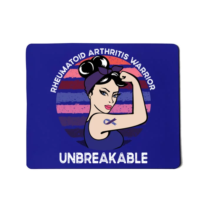 Rheumatoid Arthritis Awareness Warrior Unbreakable Gift Mousepad