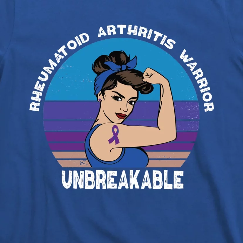 Rheumatoid Arthritis Awareness Warrior Unbreakable Gift T-Shirt