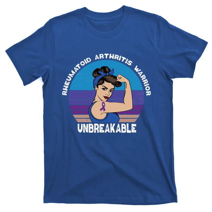 Rheumatoid Arthritis Awareness Warrior Unbreakable Gift T-Shirt