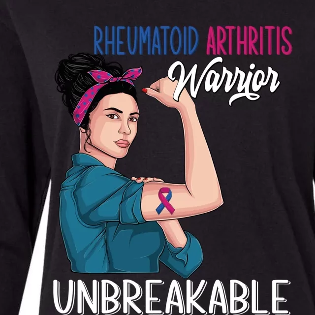 Rheumatoid Arthritis Awareness Warrior Unbreakable Gift Womens Cotton Relaxed Long Sleeve T-Shirt