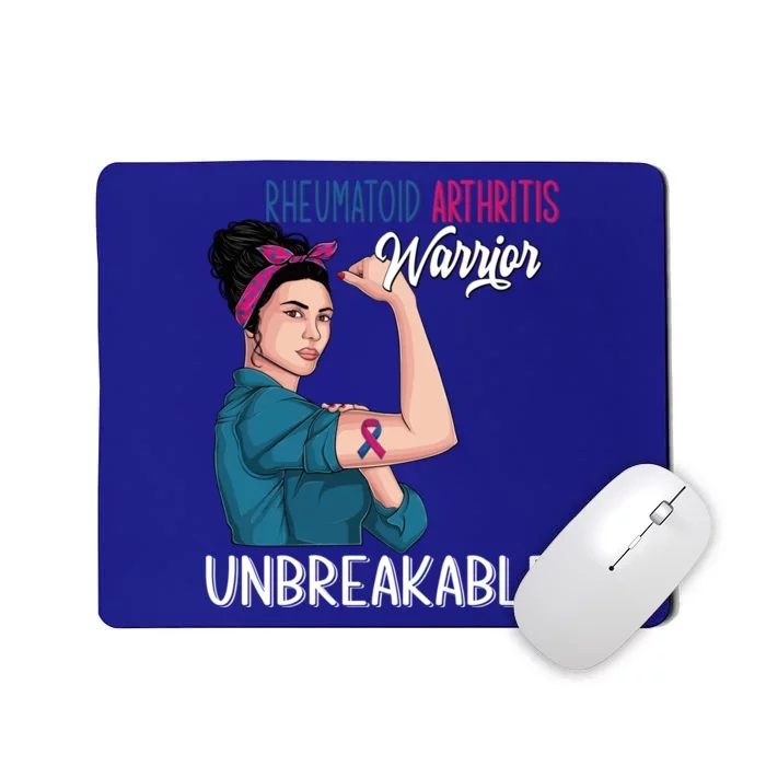 Rheumatoid Arthritis Awareness Warrior Unbreakable Gift Mousepad