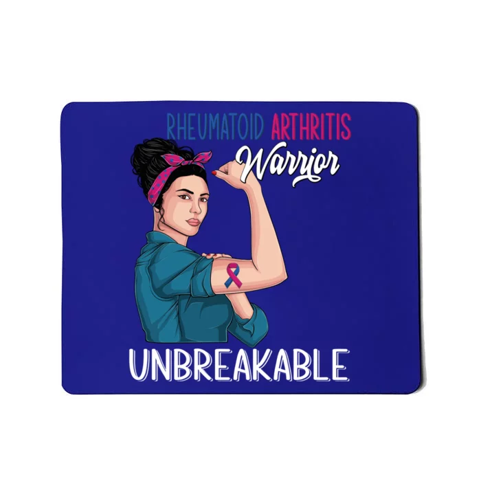 Rheumatoid Arthritis Awareness Warrior Unbreakable Gift Mousepad