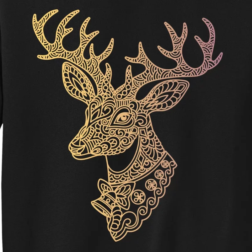 Reindeer Abstract Art Holiday Sweatshirt