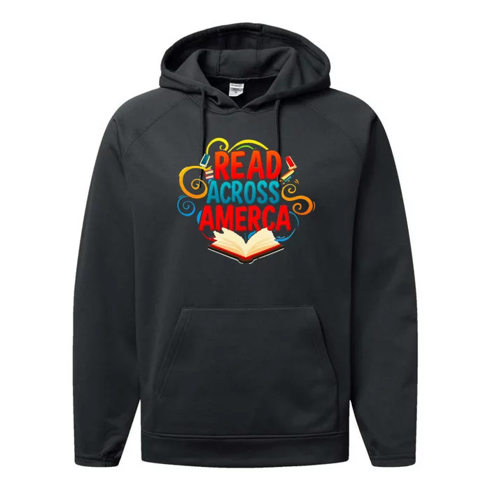 Reads Across America Reading Teacher Books Reader Performance Fleece Hoodie