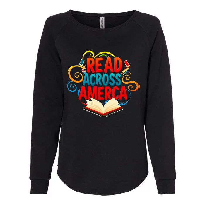 Reads Across America Reading Teacher Books Reader Womens California Wash Sweatshirt