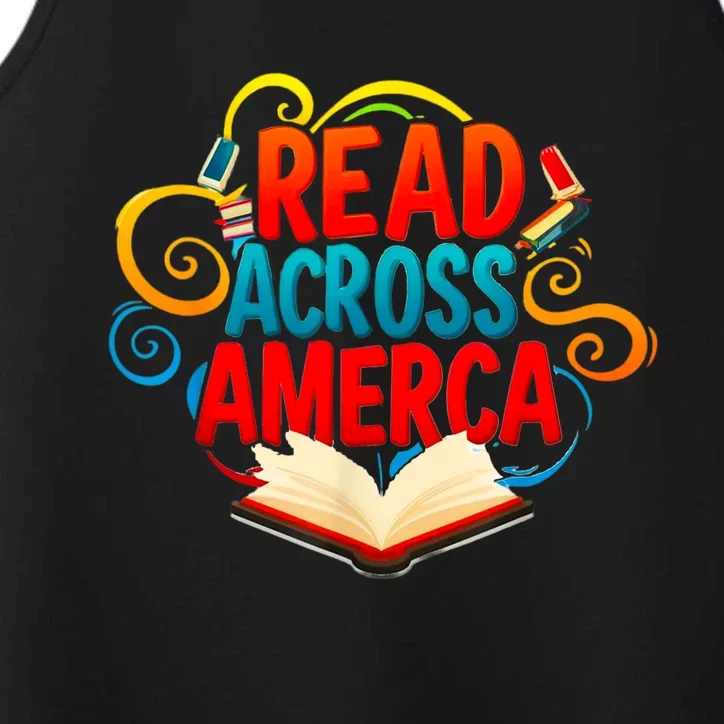 Reads Across America Reading Teacher Books Reader Performance Tank