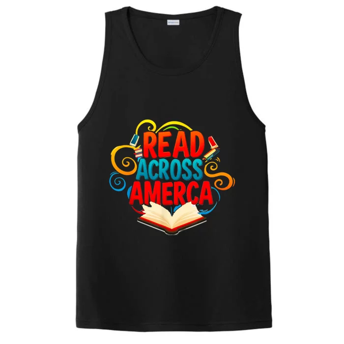 Reads Across America Reading Teacher Books Reader Performance Tank