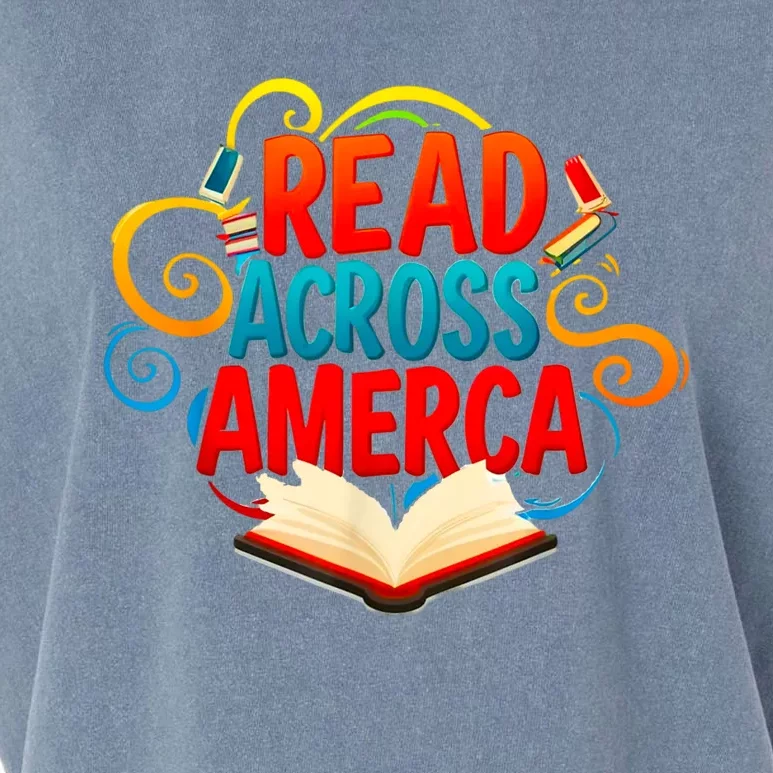 Reads Across America Reading Teacher Books Reader Garment-Dyed Women's Muscle Tee