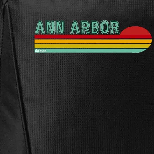 Retro Ann Arbor Michigan City Backpack