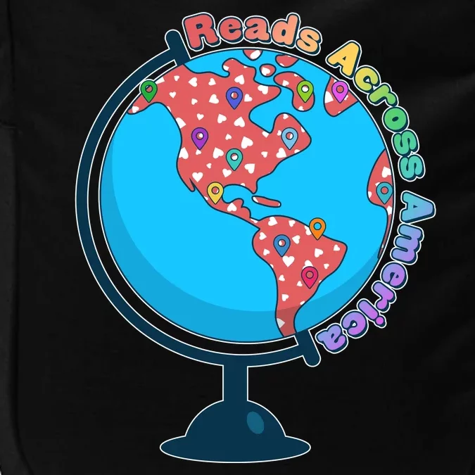 Reads Across America World Globe Book Lover Impact Tech Backpack