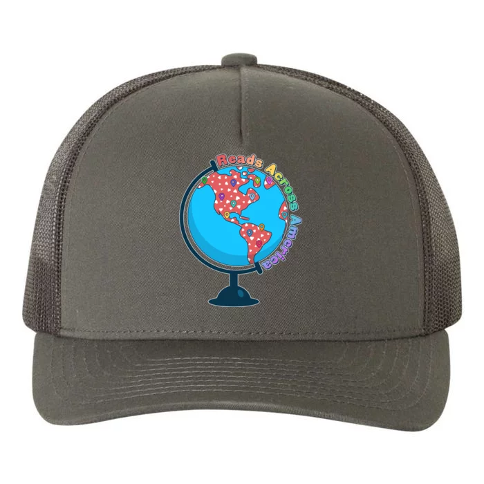 Reads Across America World Globe Book Lover Yupoong Adult 5-Panel Trucker Hat