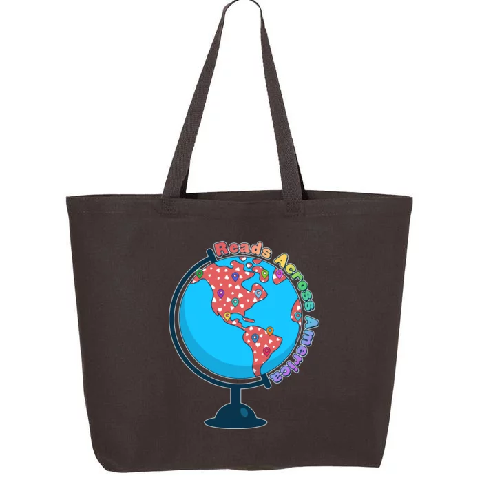 Reads Across America World Globe Book Lover 25L Jumbo Tote