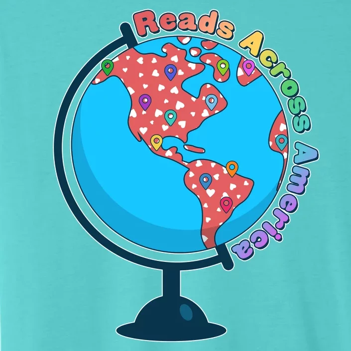 Reads Across America World Globe Book Lover ChromaSoft Performance T-Shirt