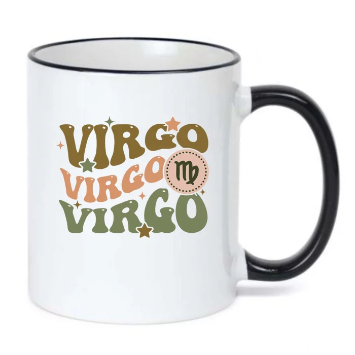 Retro Astrology August September Birthday Zodiac Sign Virgo Cute Gift Black Color Changing Mug