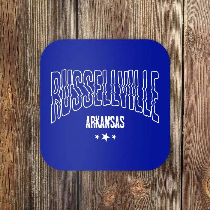 Russellville Arkansas Ar Vintage Throwback Athletic Souvenir Cute Gift Coaster