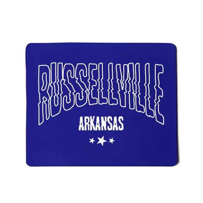 Russellville Arkansas Ar Vintage Throwback Athletic Souvenir Cute Gift Mousepad