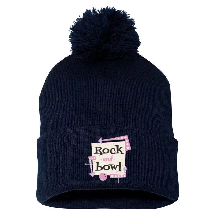 Rock And Bowl Pom Pom 12in Knit Beanie