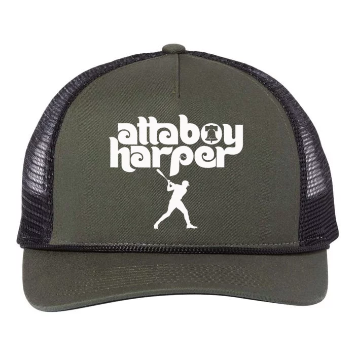 Retro atta boy harper Vintage Retro Rope Trucker Hat Cap